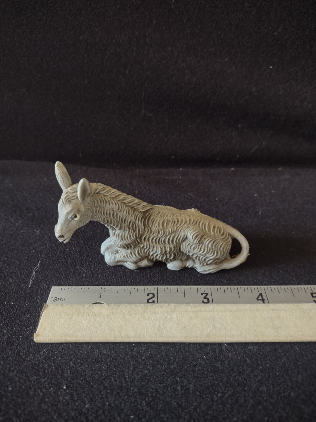 Vintage Christmas Nativity 4" Grey Donkey (Lot 4237)