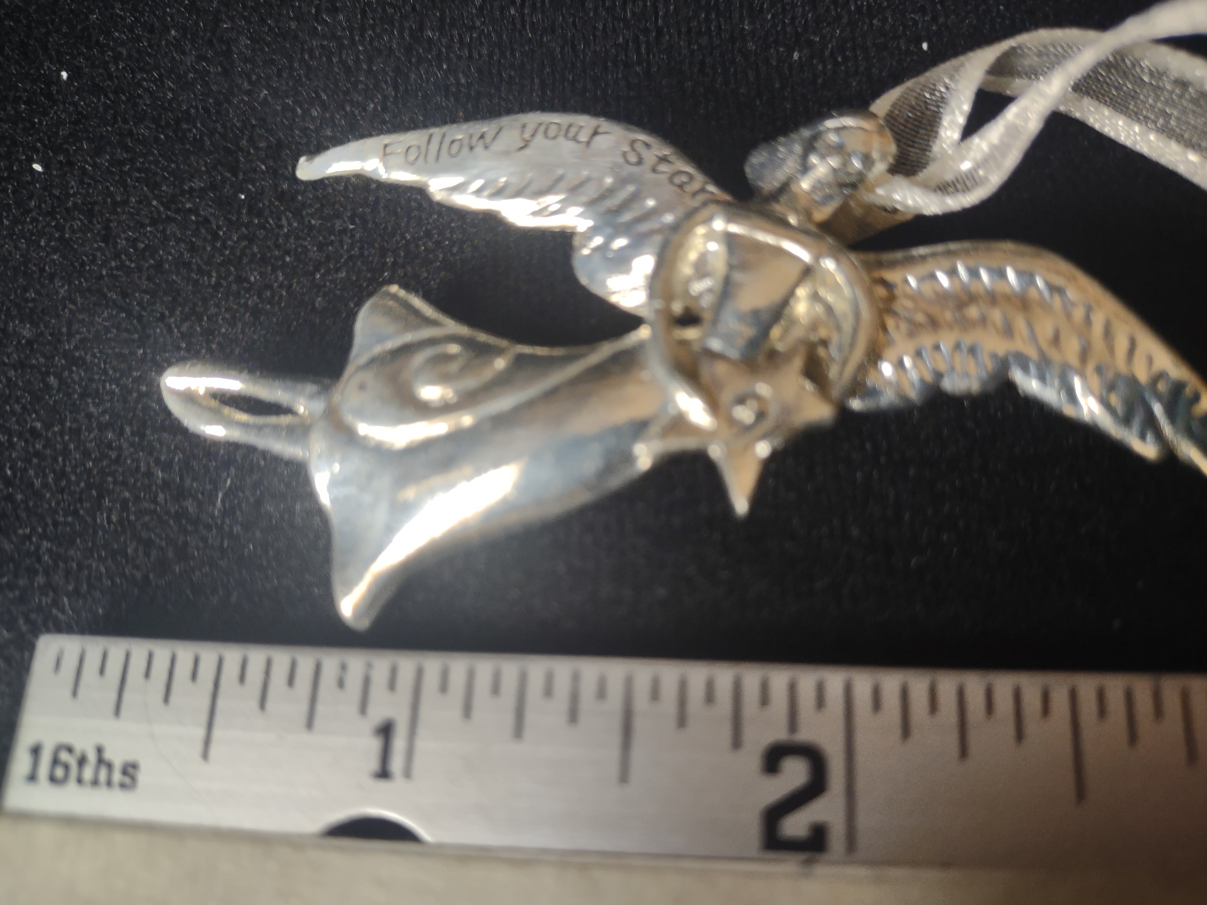 Serenity Mini Christmas Ornament Pin Follow Your Star Angel (lot 1620)