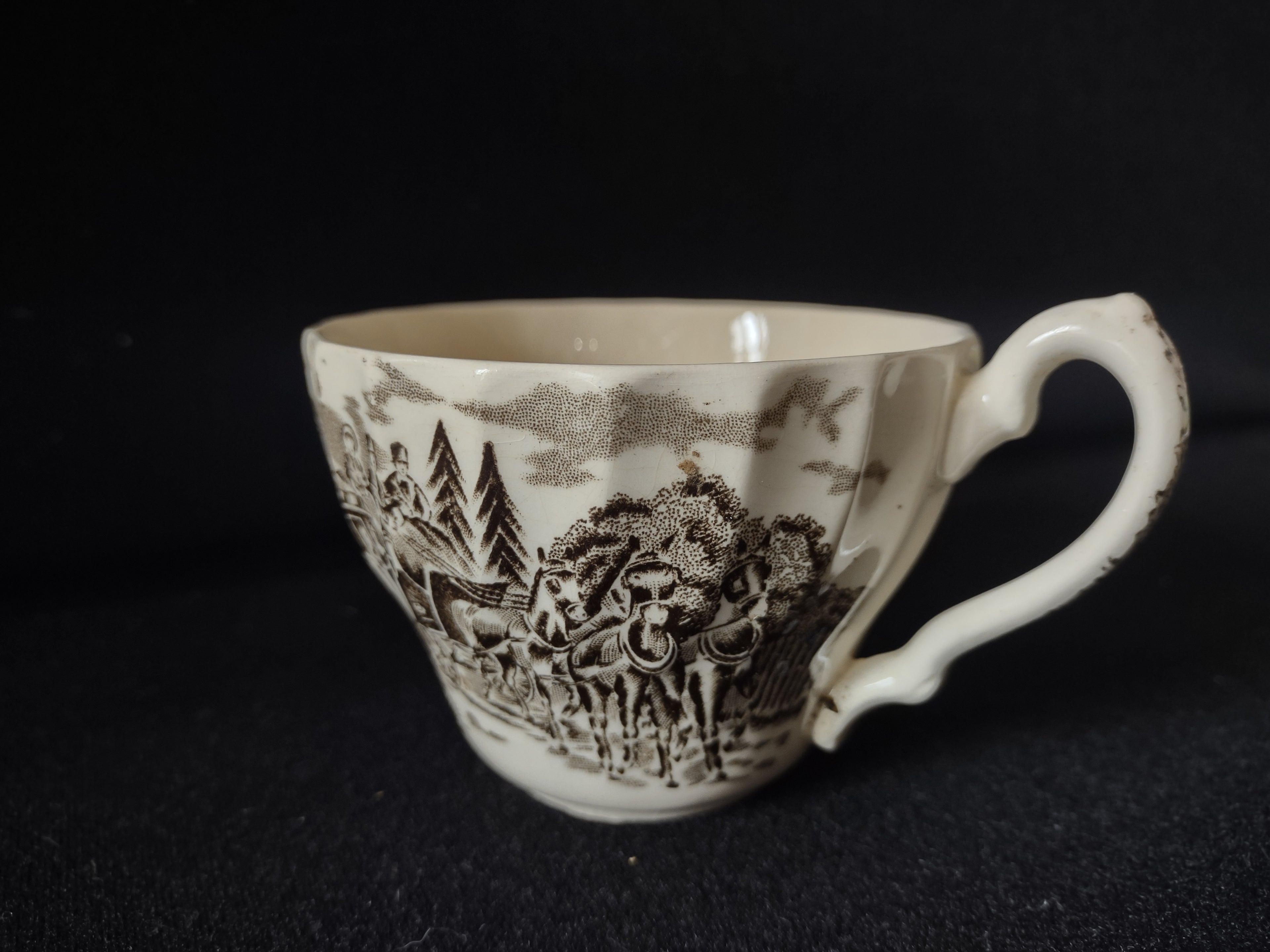 Vintage Royal Mail Ironstone England Tea Cup ONLY (lot 5542)