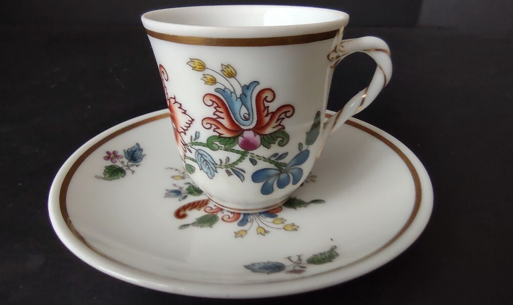 Vintage Demitasse Ginori Italy Espresso Small Coffee Cup Pittoria (lot 520)