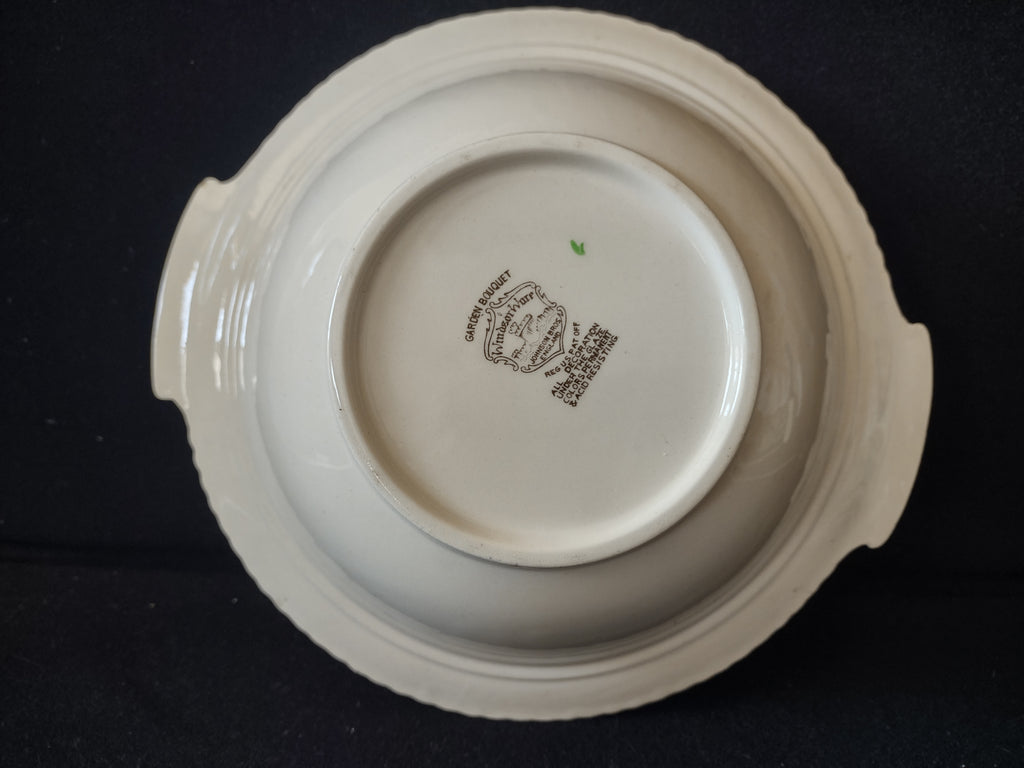 Vintage Johnson Bros Garden Bouquet Ironstone England Serving Bowl (lot 5616)