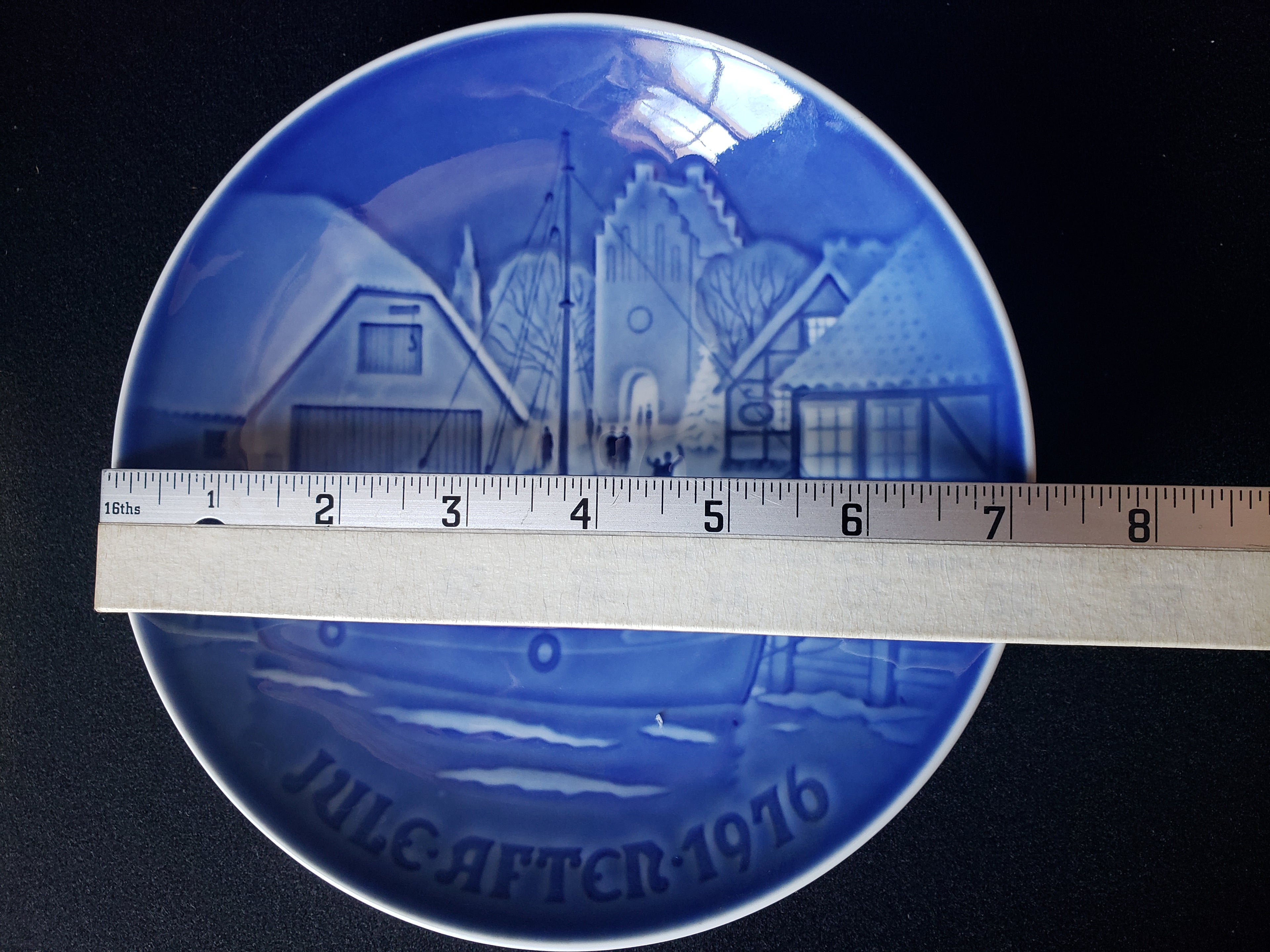 B & G Copenhagen Porcelain Wall Plate Christmas Welcome (lot 2193)