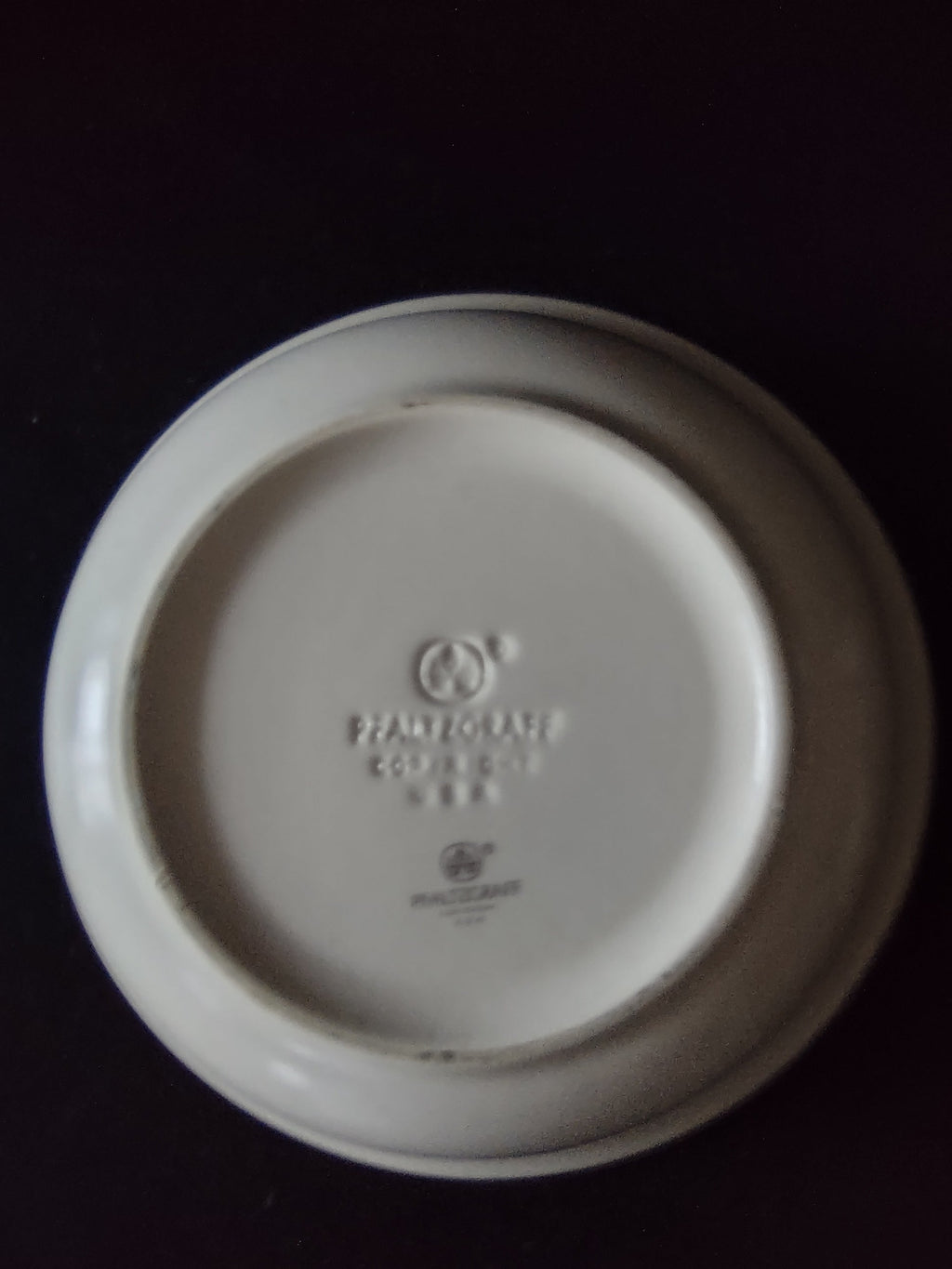 Vintage Pfaltzgraff Tea Rose Serving Bowl Pink & Blue Floral Cream [6399]