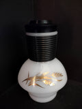 Vintage Mckee Hottle Carafe Glasbake Milk Glass Golden Wheat with Lid (lot 5261)