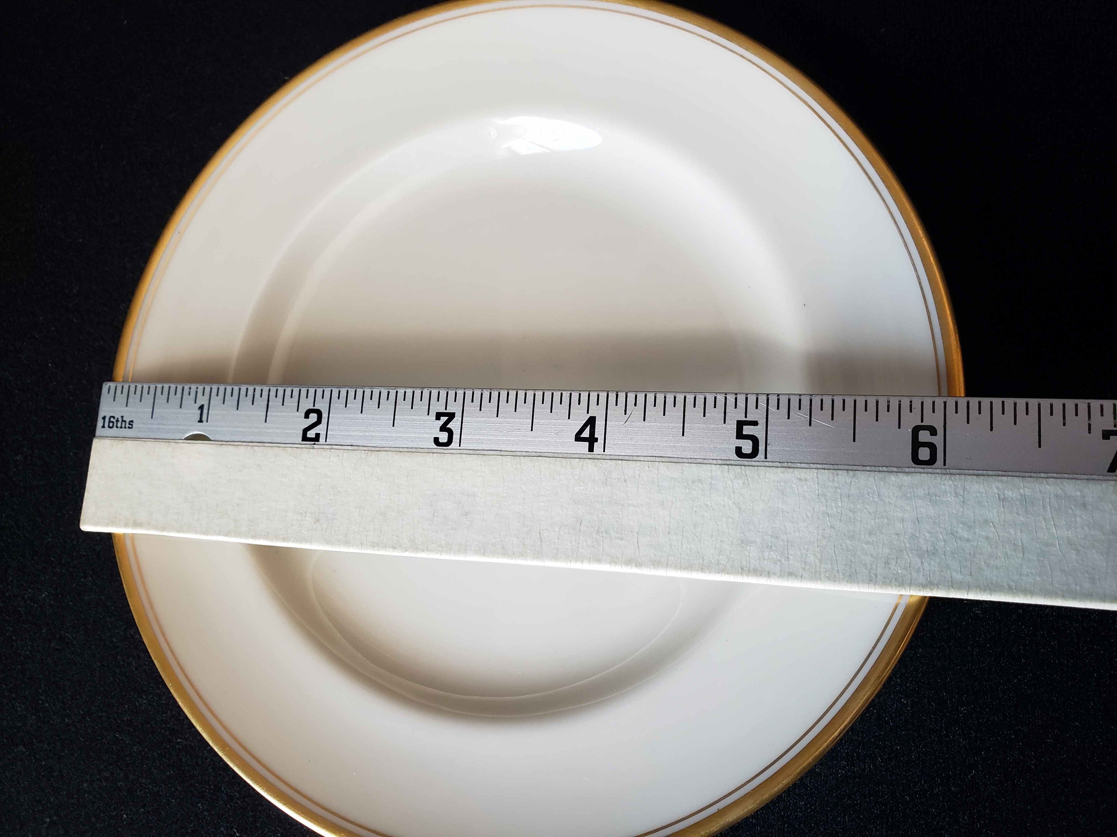 Vintage Lenox Bread or Dessert Plate Green Stamp Joseph Horne 6-1/4" (lot 1989)