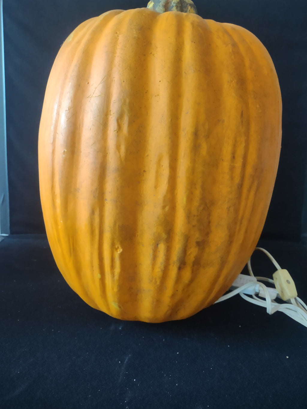 Halloween Lighted Foam Jack O Lantern Pumpkin With Spider (Lot 3395)