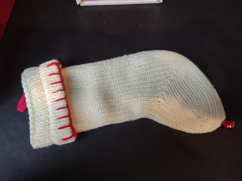 Snowbabies "It's All I Want For Christmas" Knitted Stocking Porcelain (lot 1452)