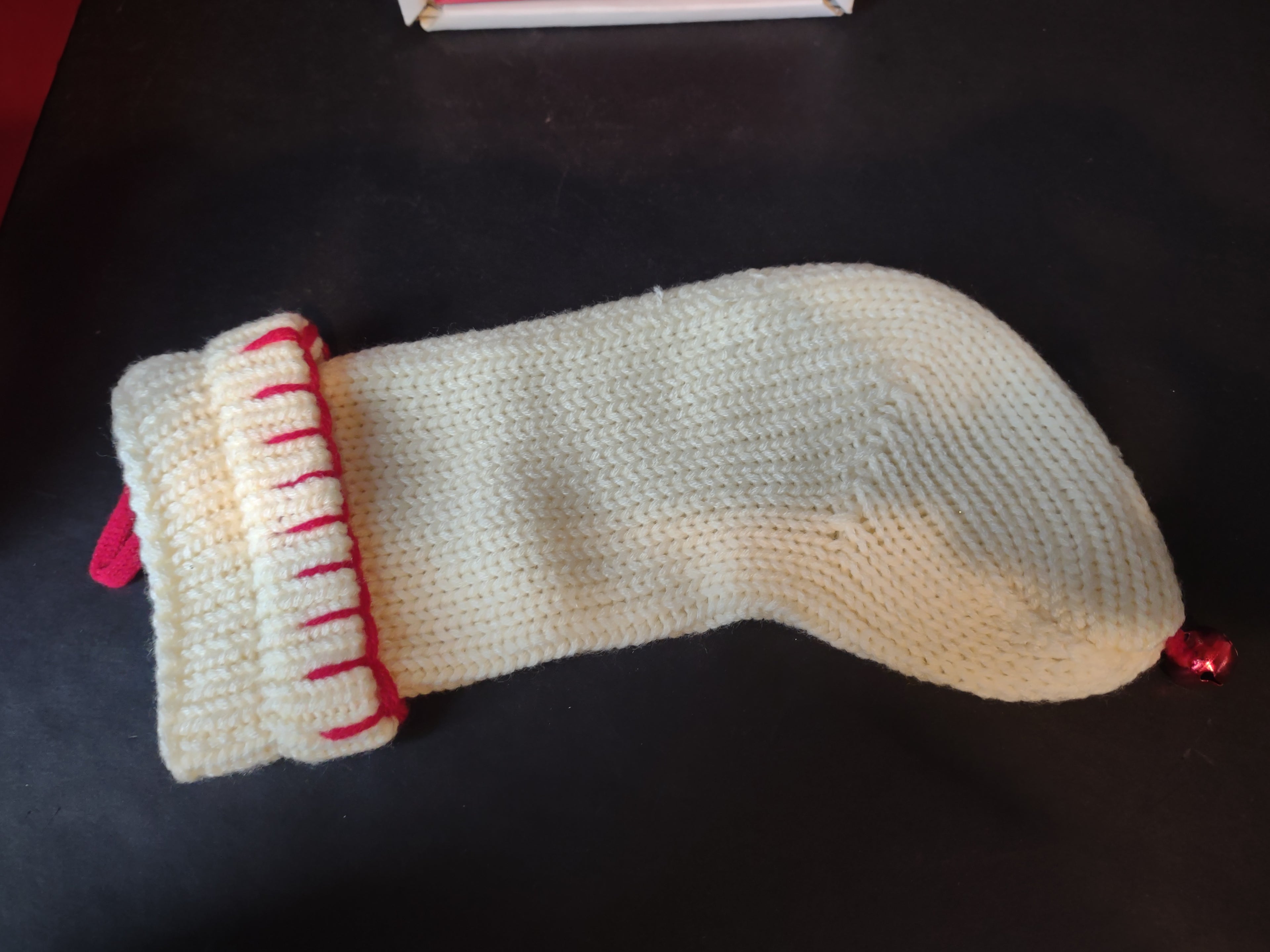 Snowbabies "It's All I Want For Christmas" Knitted Stocking Porcelain (lot 1452)