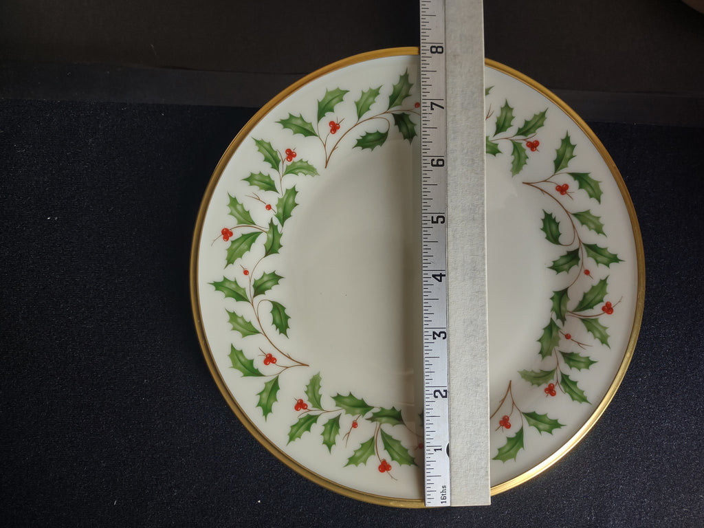 Vintage Lenox Holiday Dimension Collection Salad Plate 8-1/8" (lot 1871)