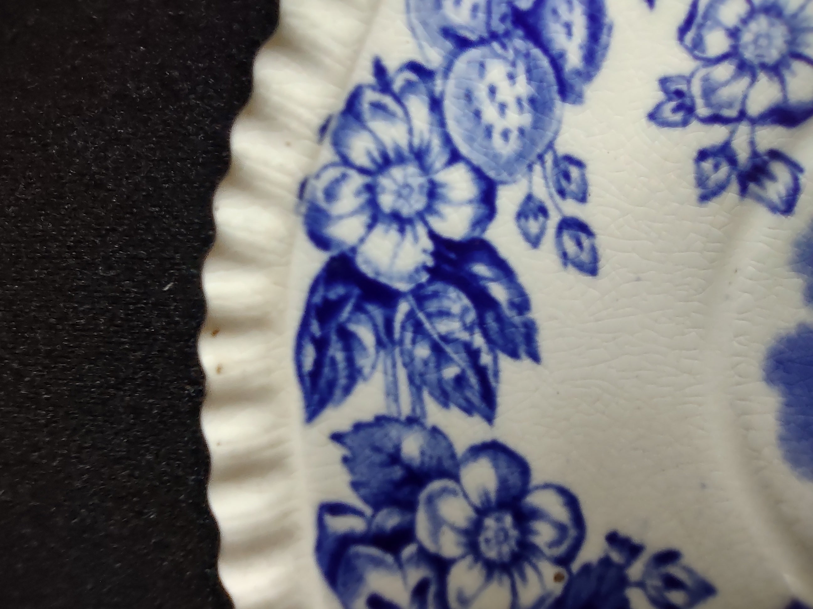 Vintage Copeland Spode Teacup Saucer Old Salem Blue Earthenware (Lot 5815)