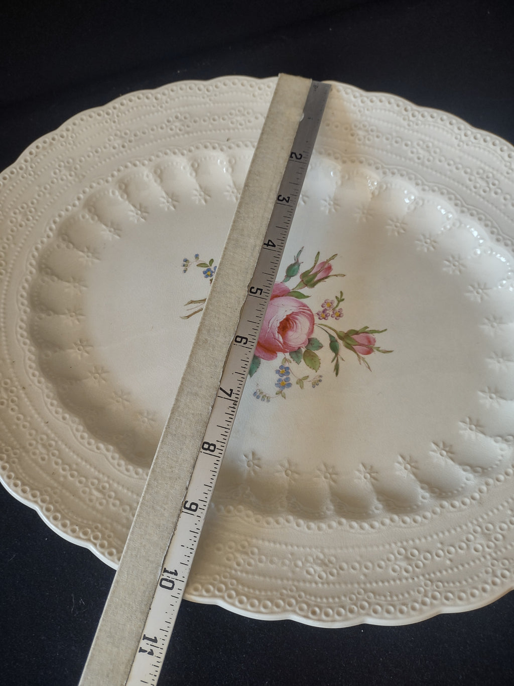 Spode Countryside Jewel Billingsley Rose Serving Platter Ironstone (lot 5783)