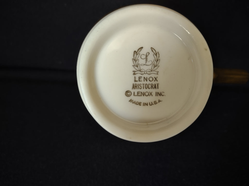 Vintage Lenox Aristocrat Tea Cup ONLY (lot 1885)