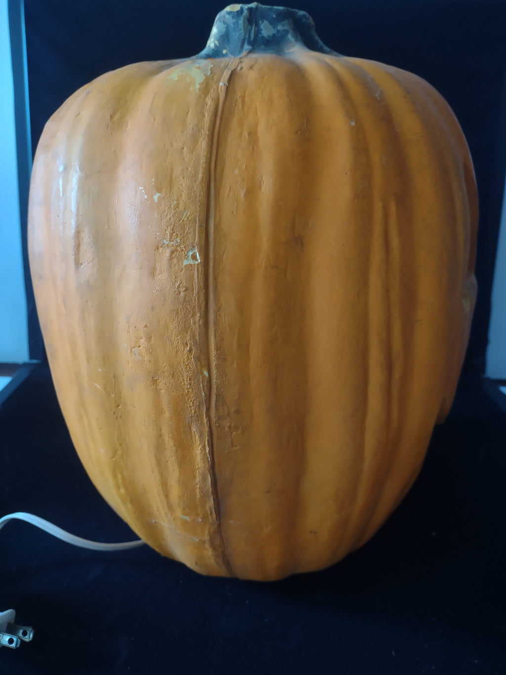 Halloween Lighted Foam Jack O Lantern Pumpkin With Spider (Lot 3395)