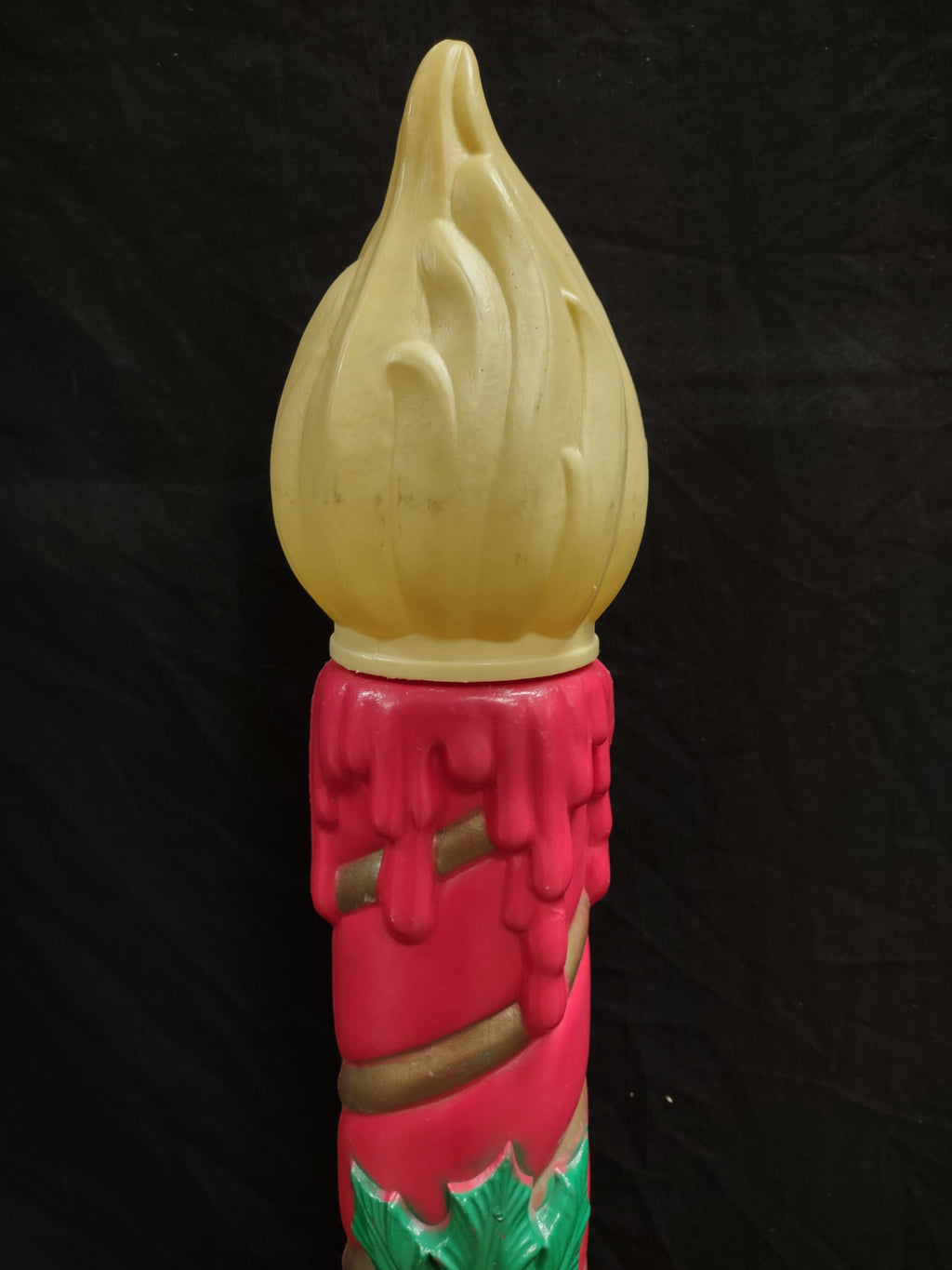 Vintage Christmas Blow Mold Candle 37" (lot 2329)