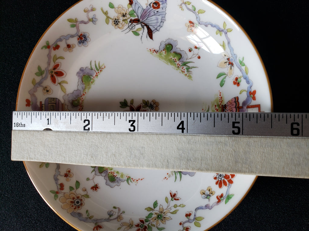 Vintage Royal Worcester Black Higgins Seiter Butterfly Bowl 5-1/2" (lot 2118)