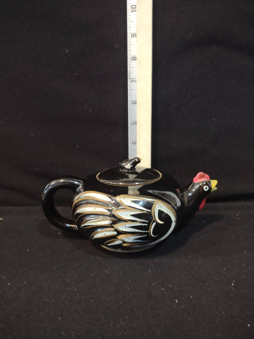 Vintage Stacking Chicken Teapot Creamer Sugar Bowl Set 1950s (Lot 3989)