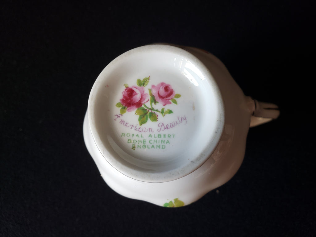 Vintage Royal Albert American Beauty Creamer (lot 2046)