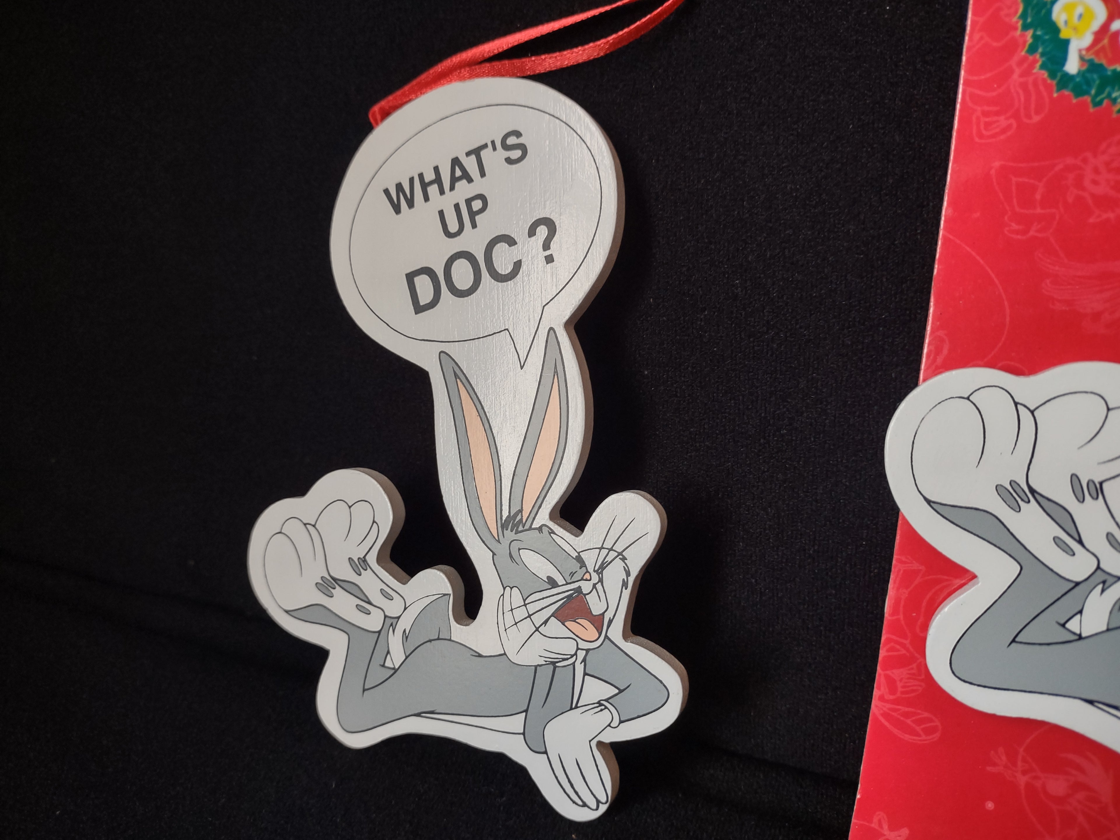 Set of 2 Looney Tunes Ornaments Warner Bros. Santa's World Christmas (lot 1599)