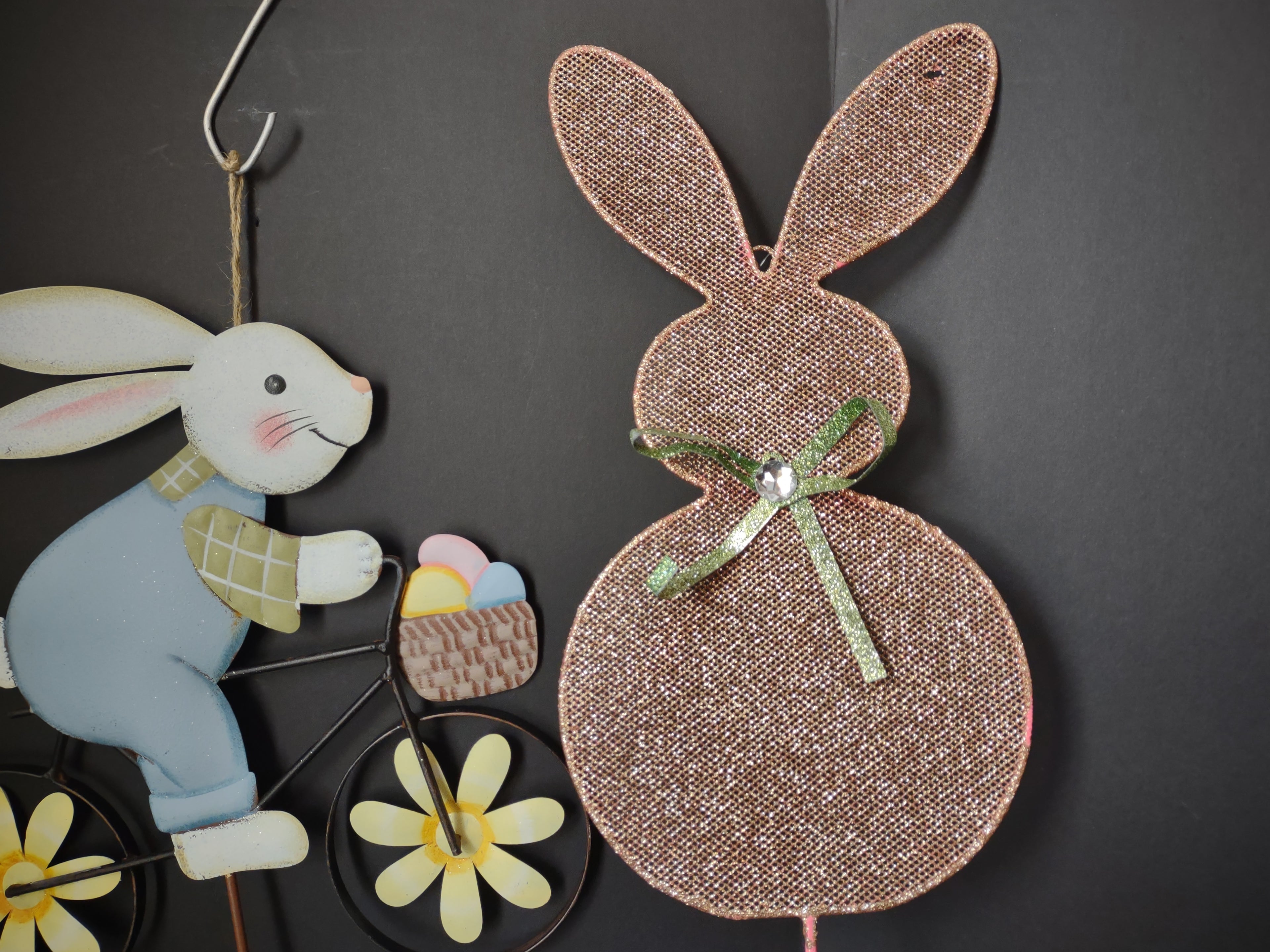 Easte Bunnie Yard Decor Bicycle Set of 4 (lot 1402)