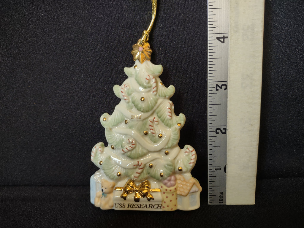 Lenox 2012 USS Research Christmas Tree Ornament (lot 1661)