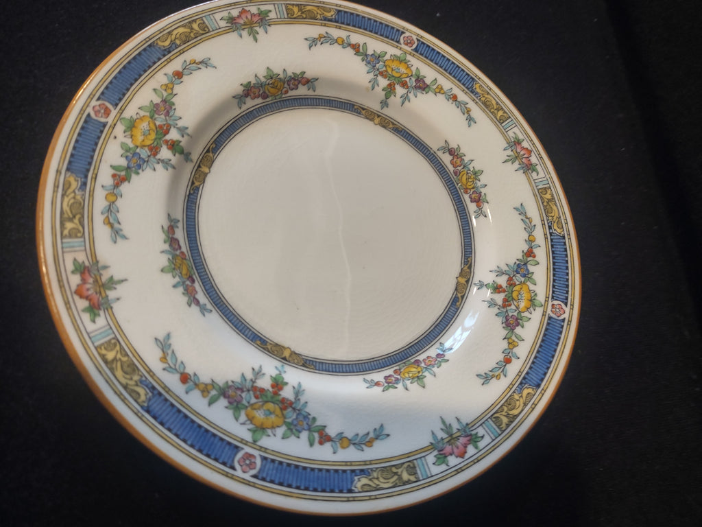 Vintage Minton Princess Bread Butter Plate Bone China Yellow Blue (Lot 5500)