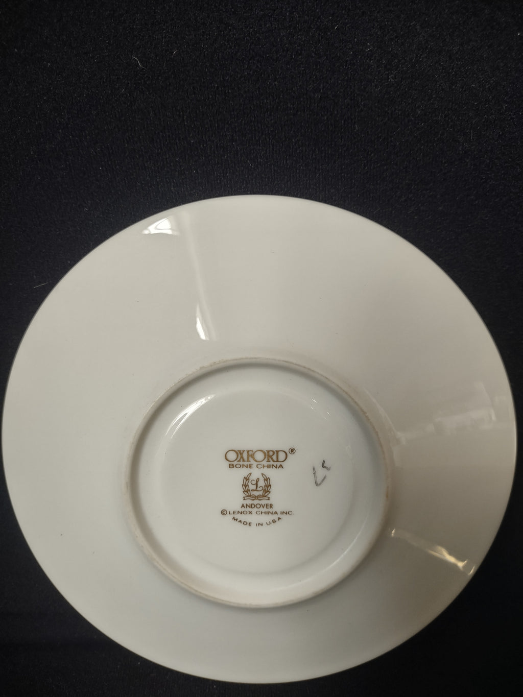Vintage Lenox Oxford Andover Bone China Tea Cup with Saucer (lot 1878)