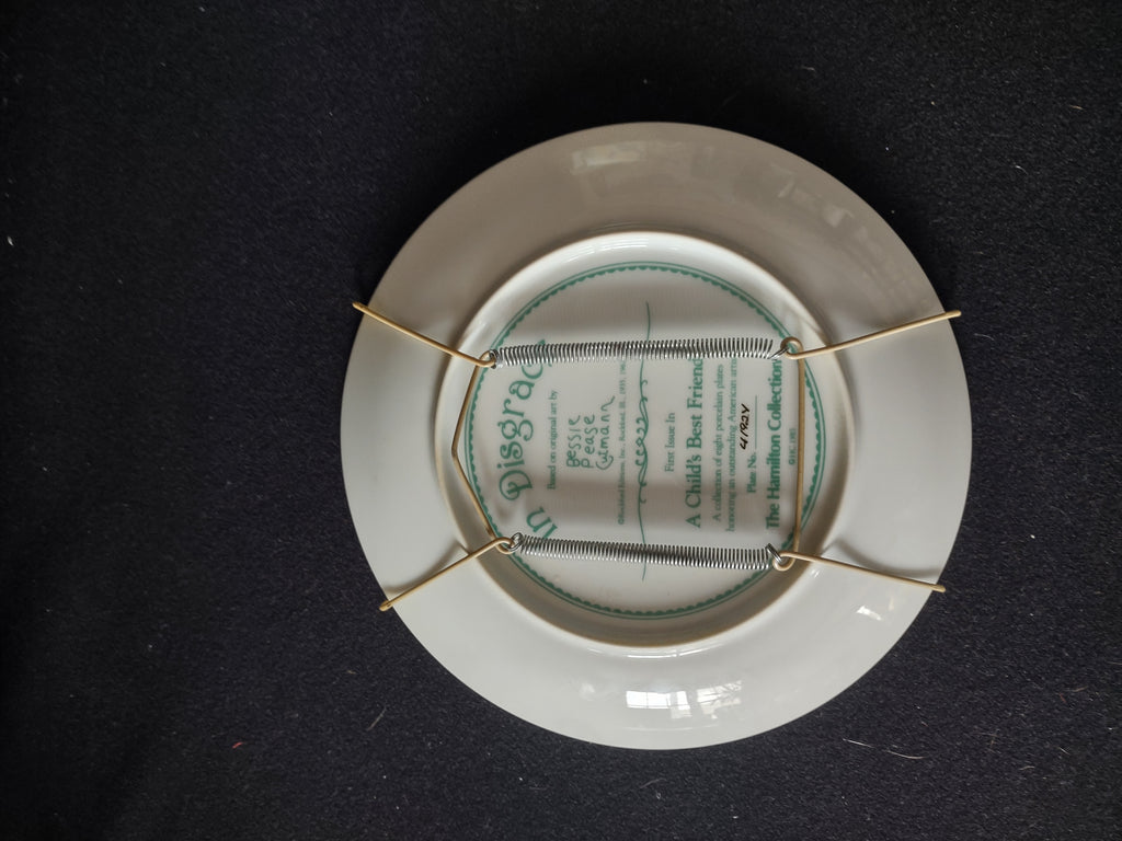 Vintage Bessie Pease Gutmann Child Best Friends Plate In Disgrace (Lot 5110)
