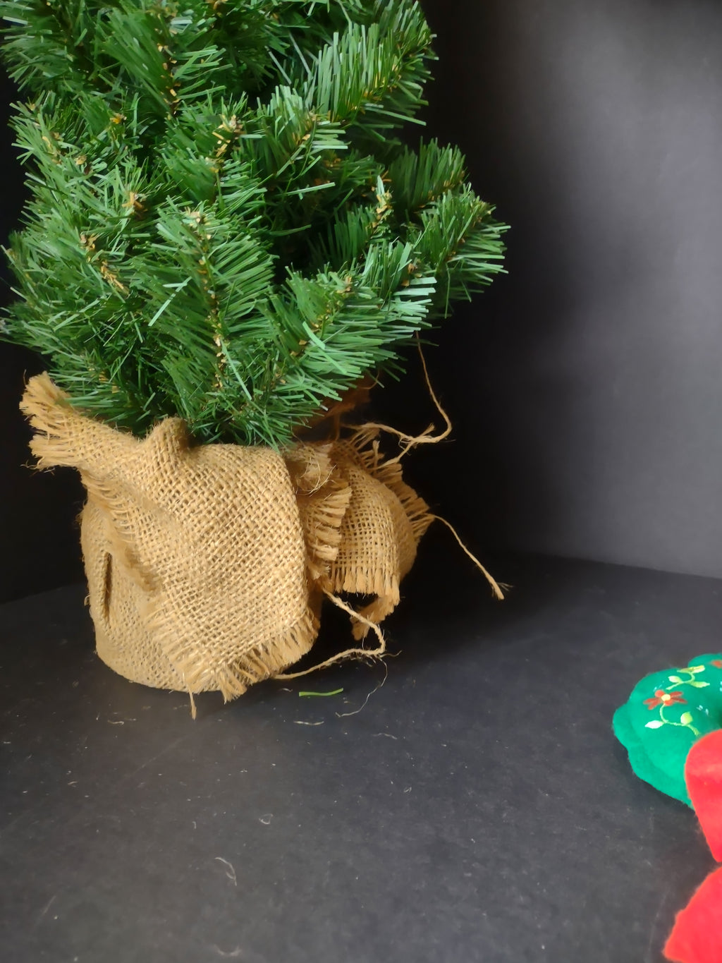 Christmas Artificial Tree Wreath Door Handle Ornament (lot 1222)
