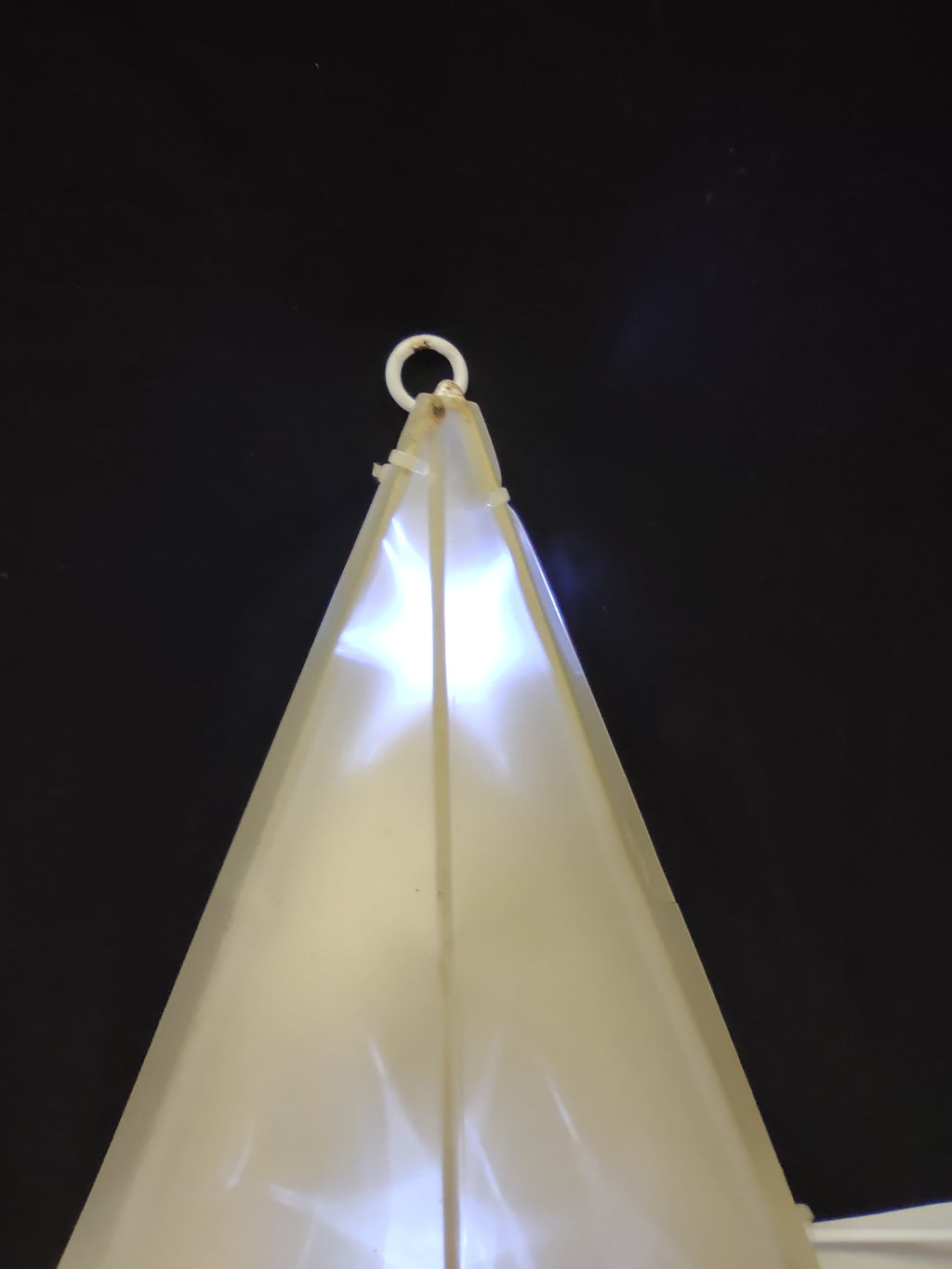 Christmas LED Light Up STAR Yard Decor 24" IMPERFECT some Rust (lot 1317)