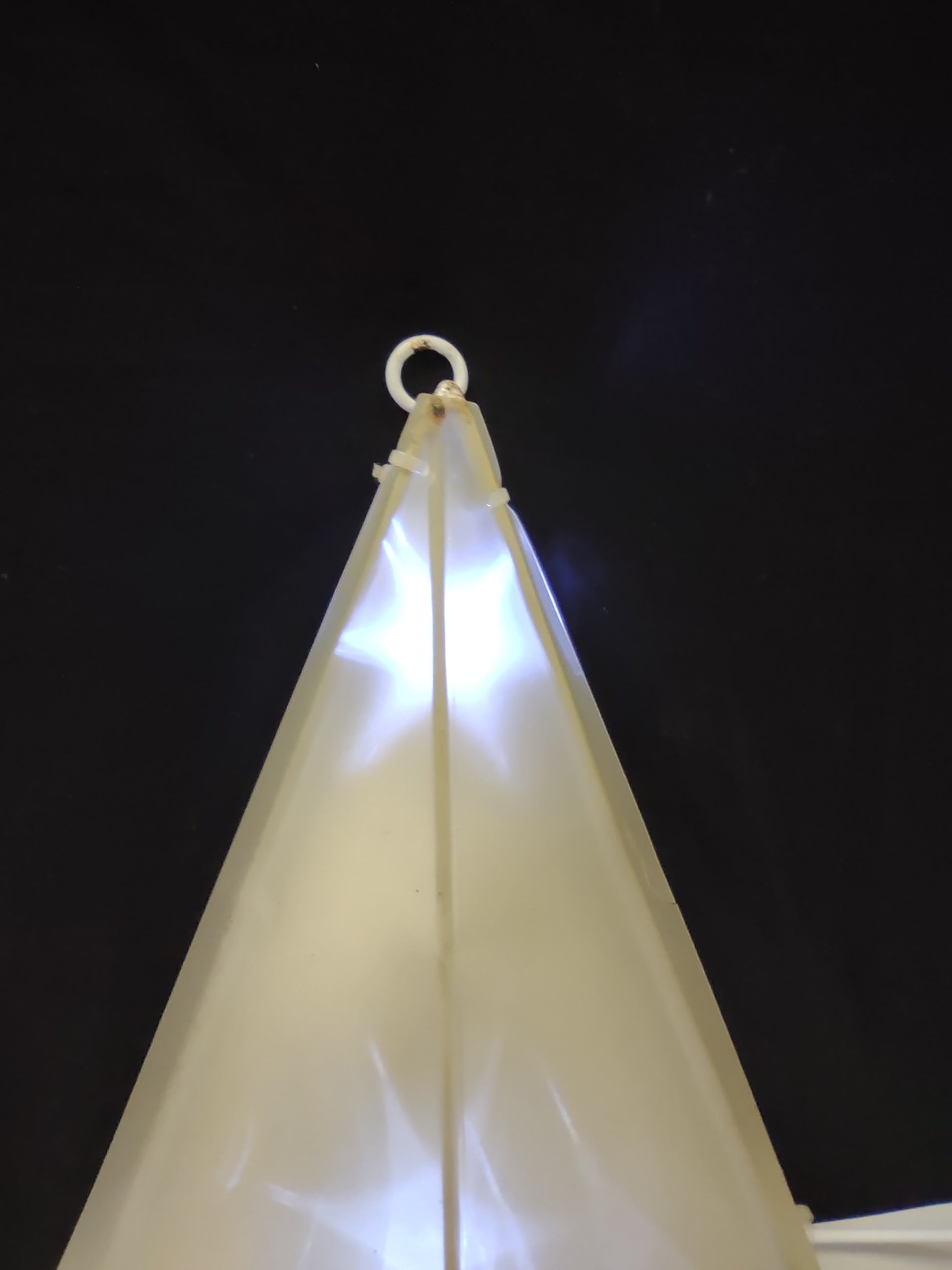 Christmas LED Light Up STAR Yard Decor 24" IMPERFECT some Rust (lot 1317)