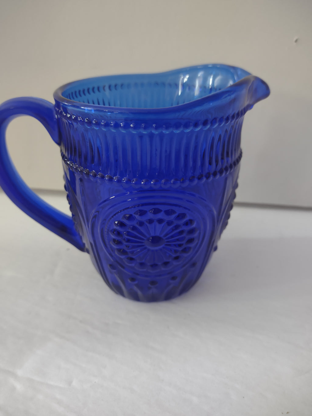 Pioneer Woman Adeline Collection 1.59 Liter Glass Pitcher Cobalt Blue (Lot 3563)