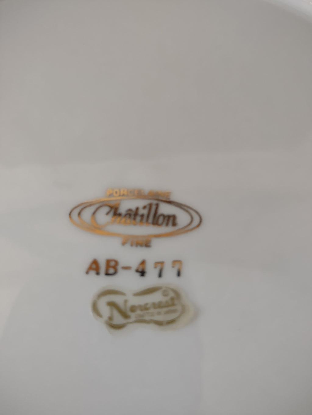 Vintage Chatillon Norcrest 40th Anniversary Gold Trim Plate (Lot 3299)