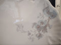 A L Limoges Set Luncheon & Dessert Plate Blue Daisy Flower (lot 1086)