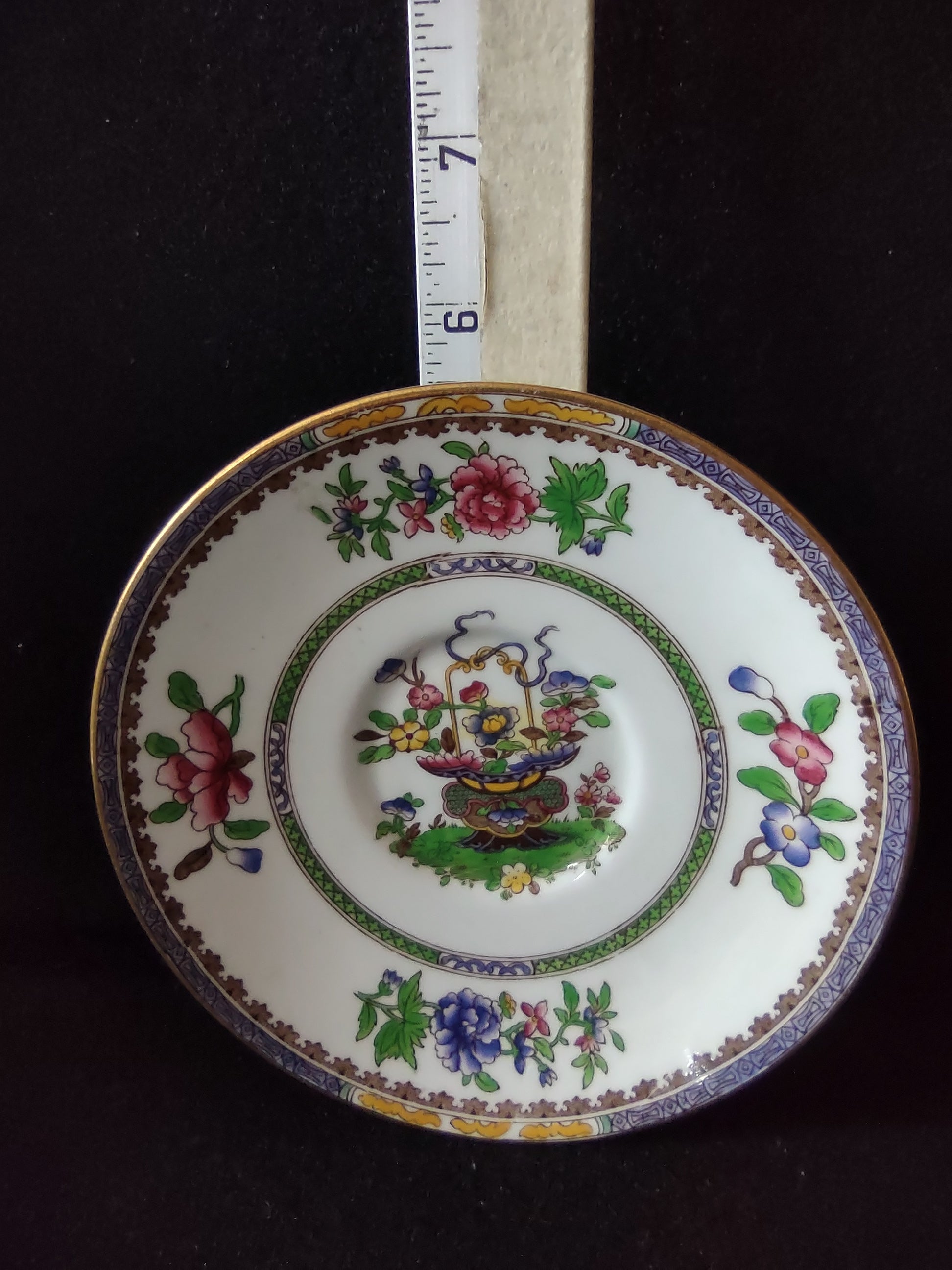 Vintage Copeland Spode Saucer Old Bow Chinoiserie Style Harrods London (Lot 5765