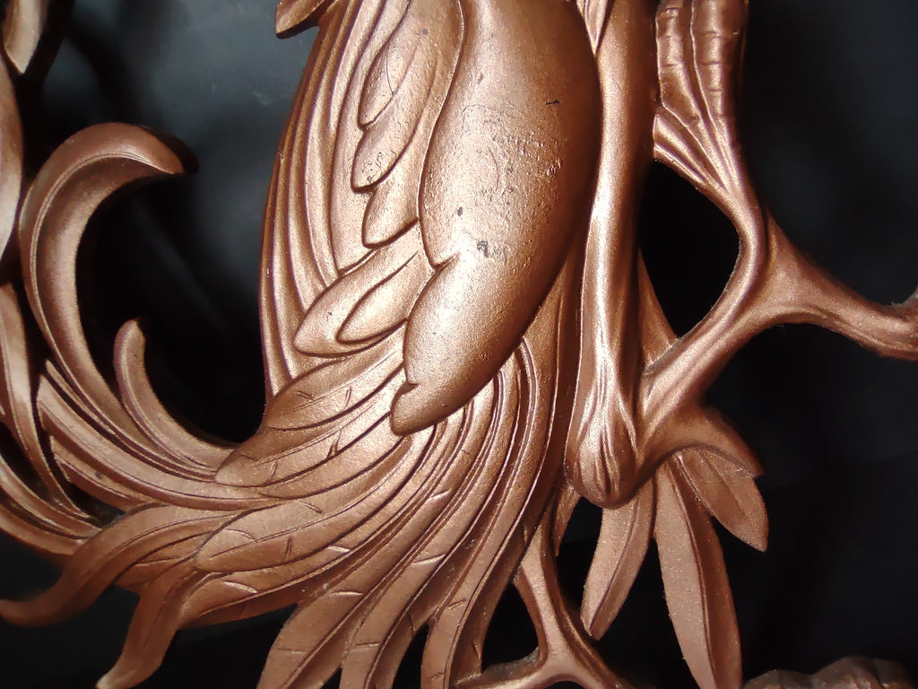 Vintage Syroco Kitchen Cottage Wall Roosters (lot 1771)