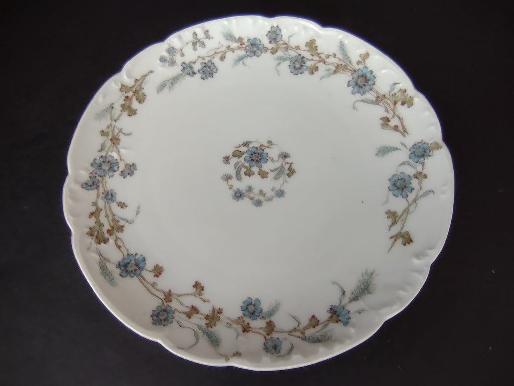 Haviland Limoges Dessert Plate Blue Flower French Chic (lot 994)