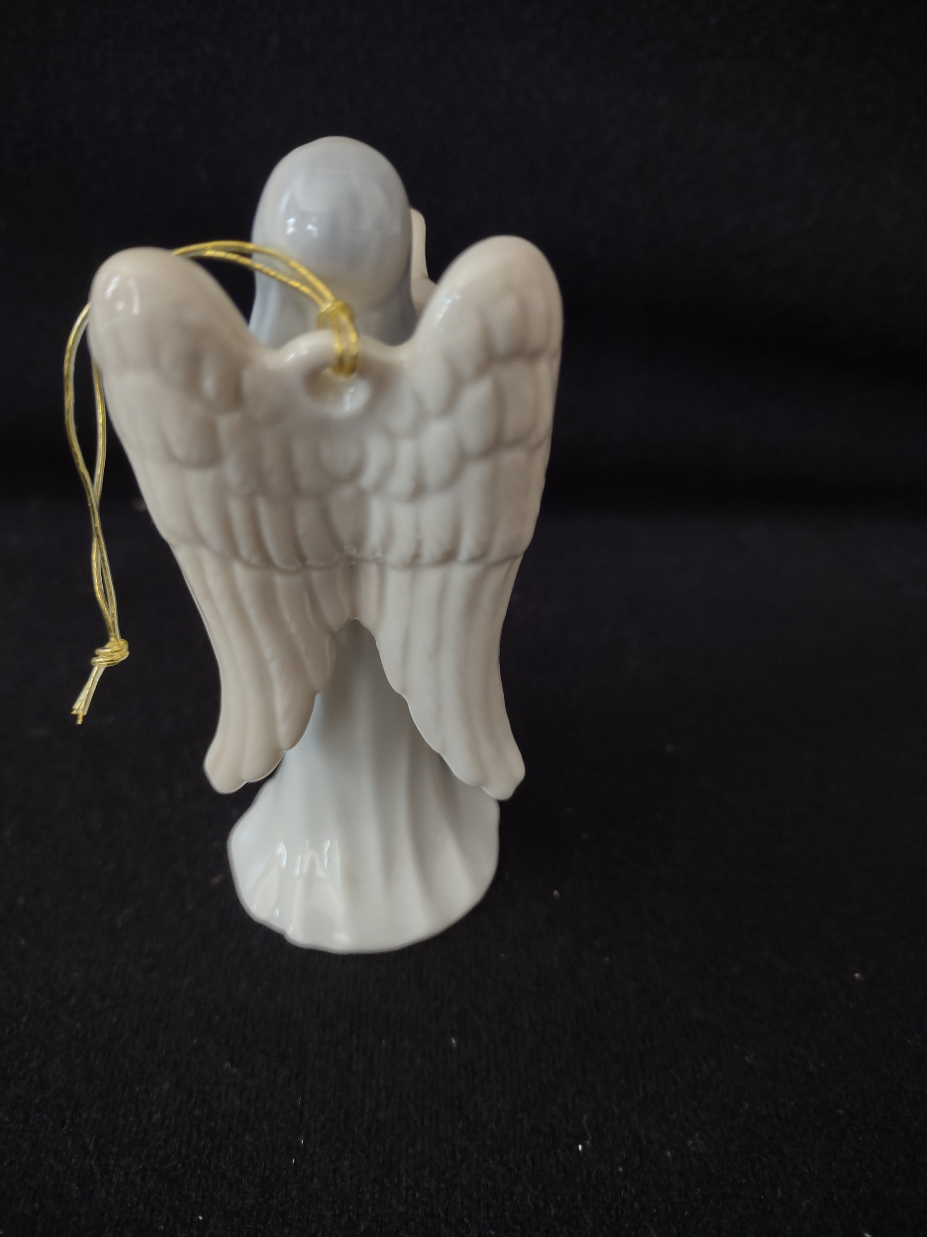 Vintage 1985 Christmas Ornament Flavia Angel Harp (Lot 4135)