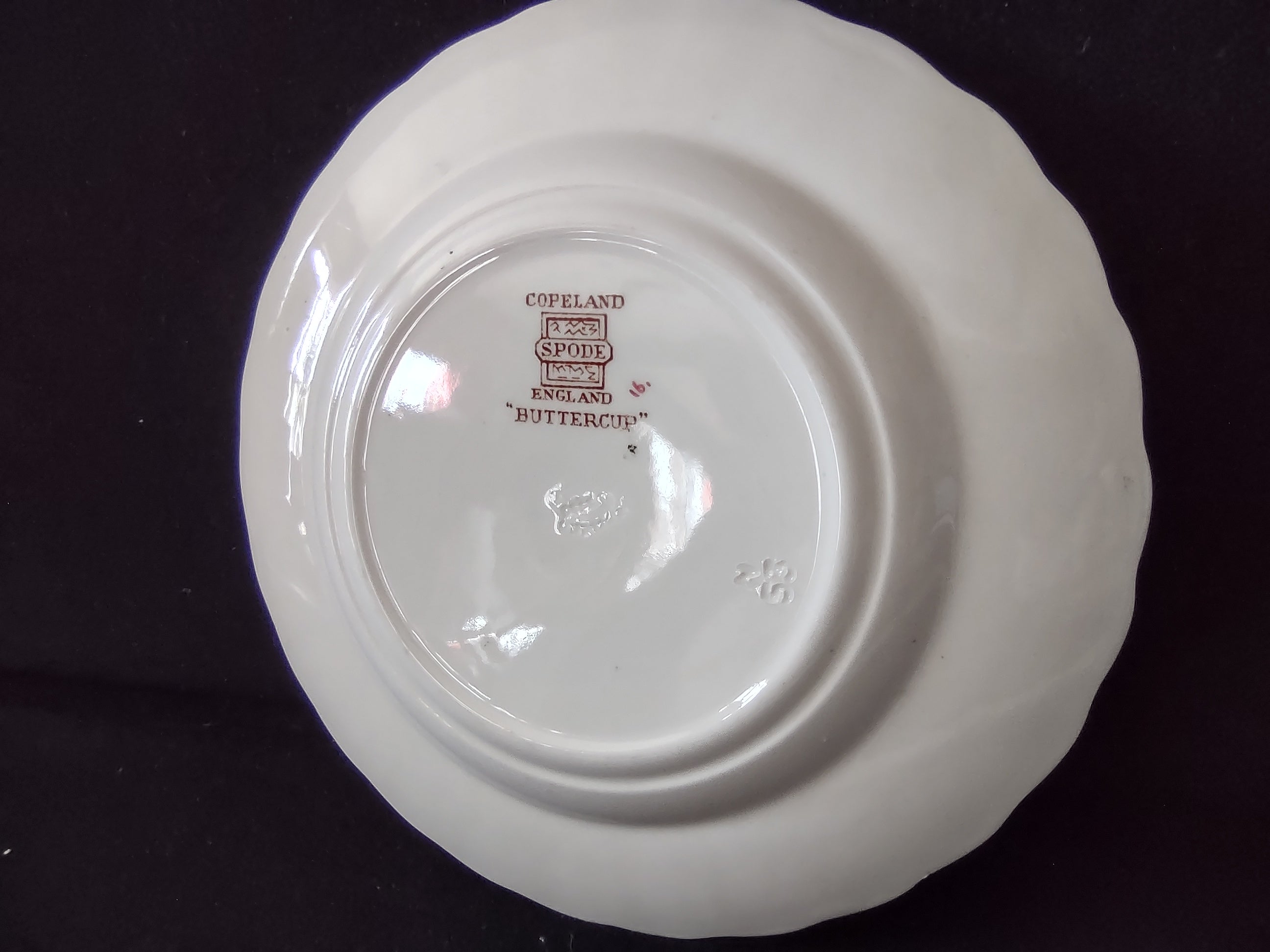 Vintage Spode Buttercup Small Plate x 4 English Countryside Ironstone (lot 5743)