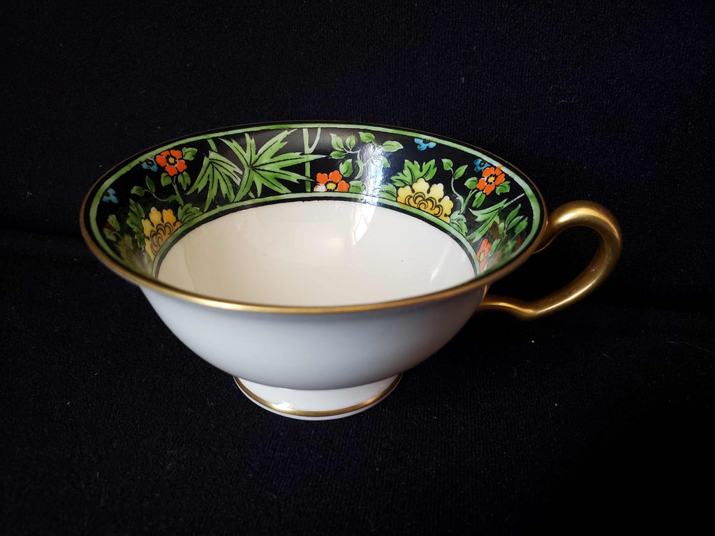 Vintage Lenox Black Rim Tea Cup ONLY (lot 1954)