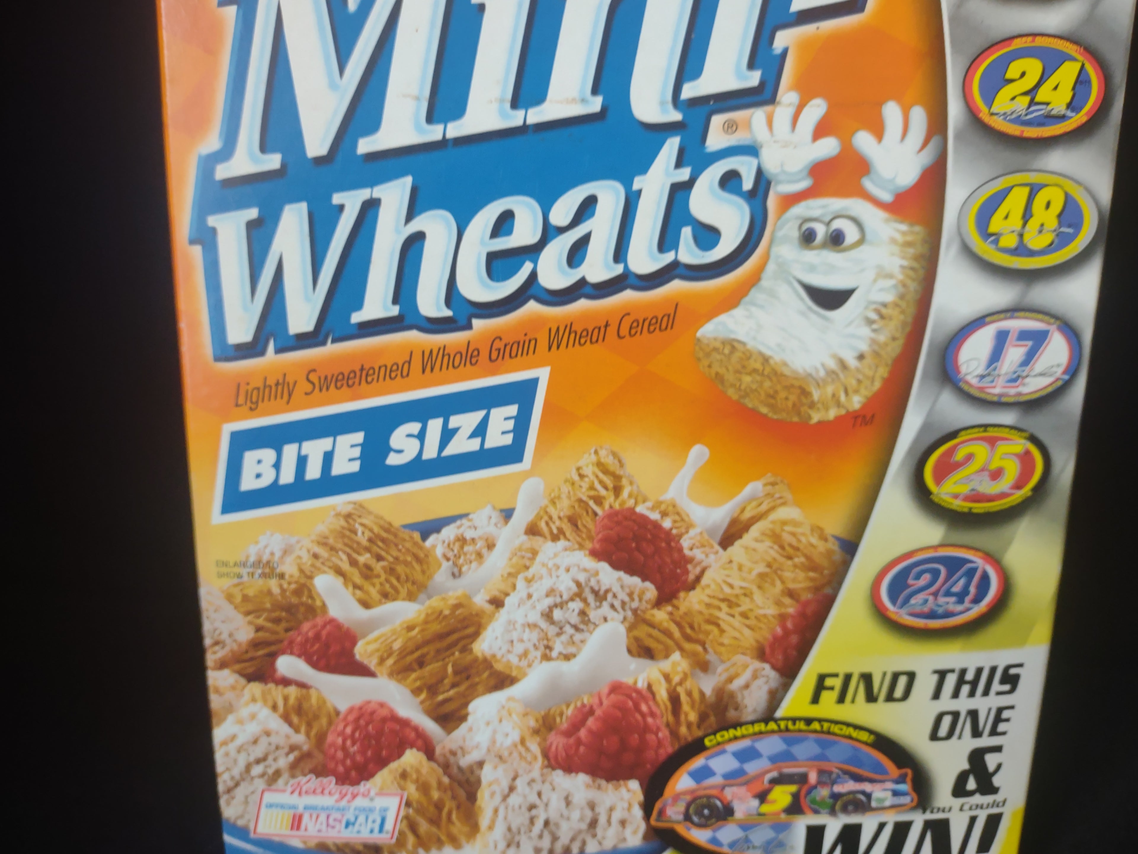 Vintage Collectible Kellog's Mini Wheats Box Terry Labonte Empty Box (lot 2172)