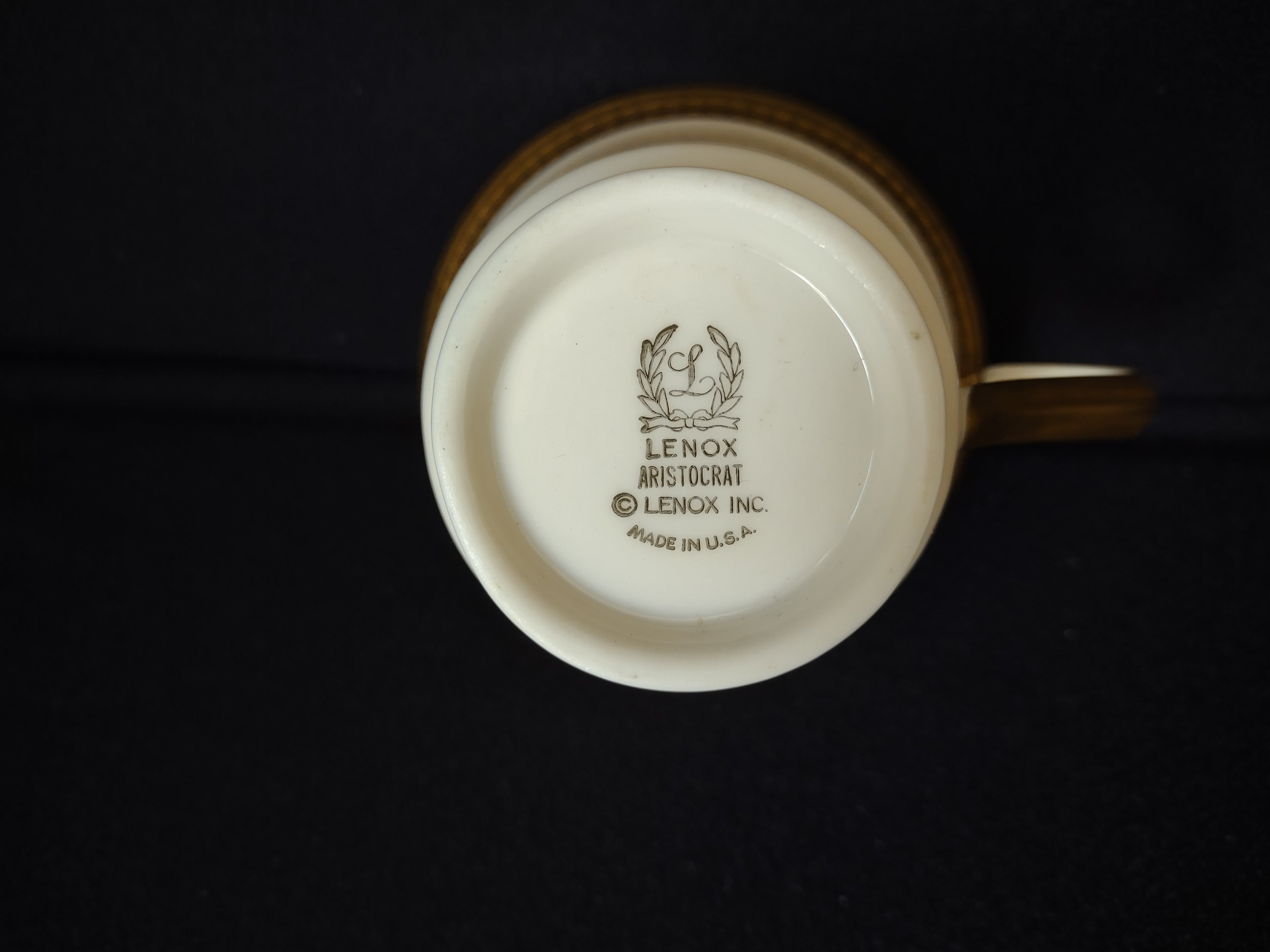 Vintage Lenox Aristocrat Tea Cup ONLY (lot 1885)