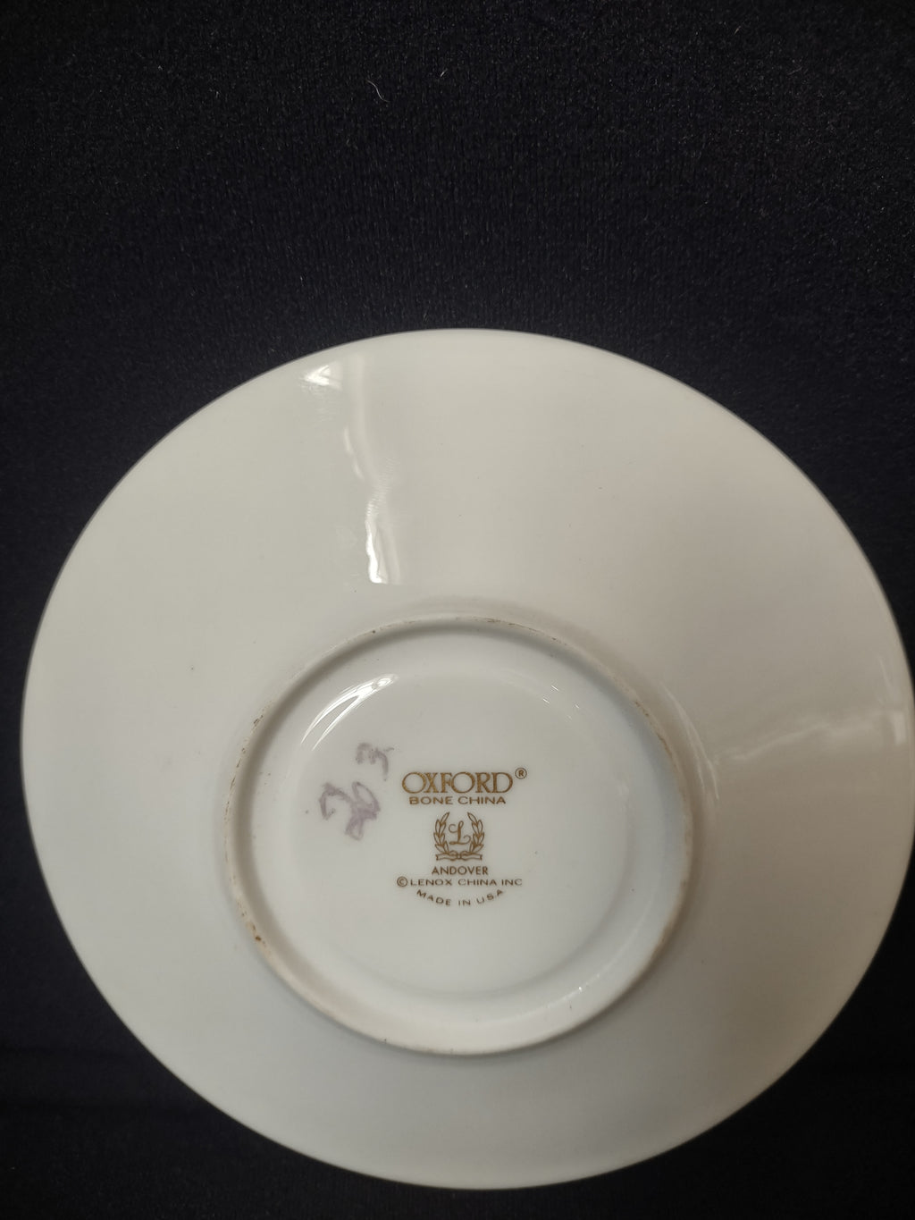 Vintage Lenox Oxford Andover Bone China Saucer ONLY (lot 1880)