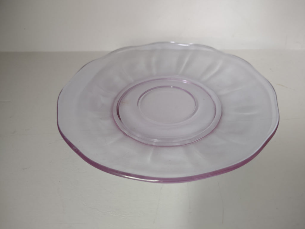Fostoria Wisteria Lilac Lafayette Glass Saucer ONLY Neodymium (lot 2731)