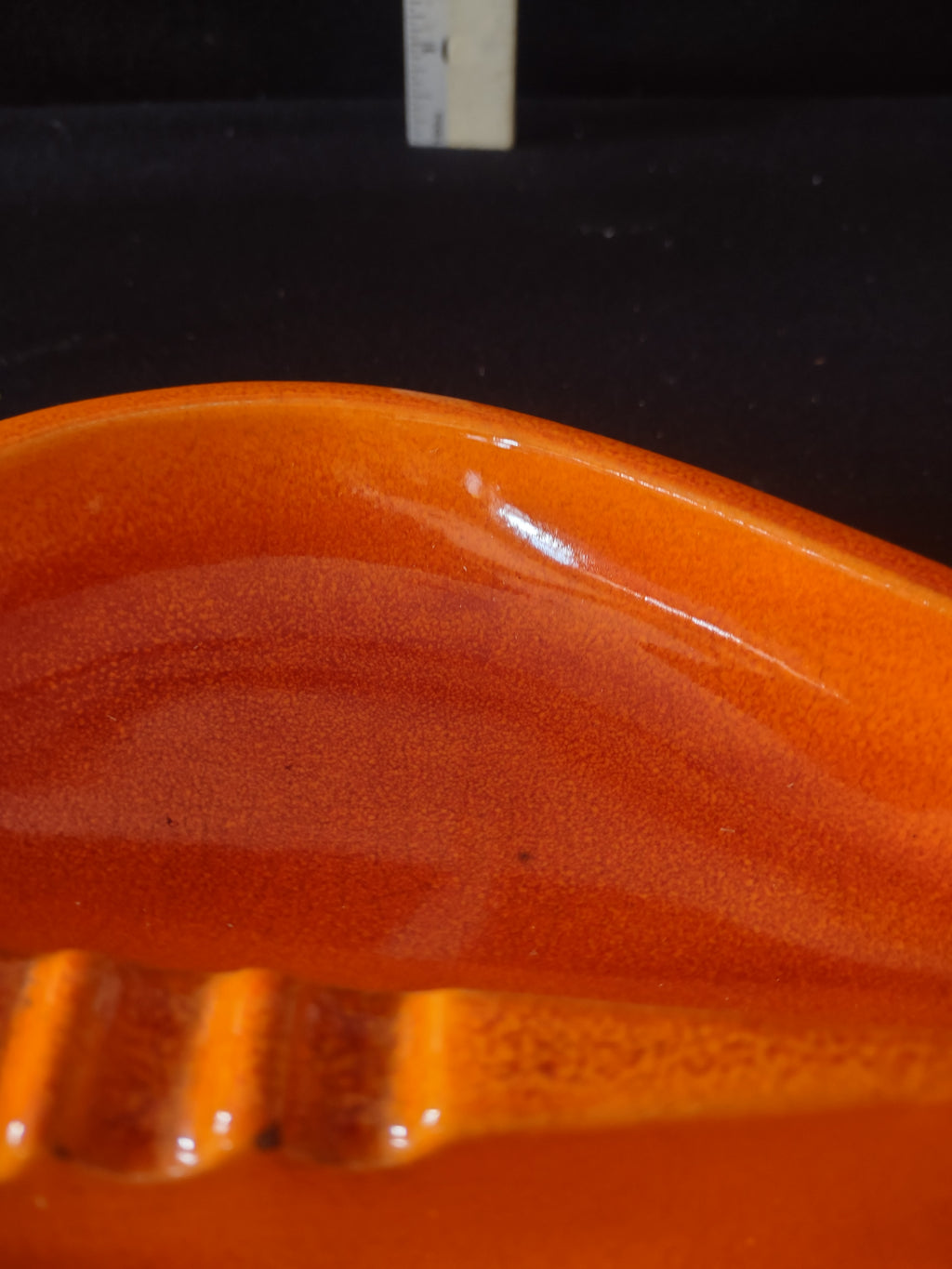 Vintage Royal Haeger MCM Halloween Orange Pear Ashtray (Lot 3389)