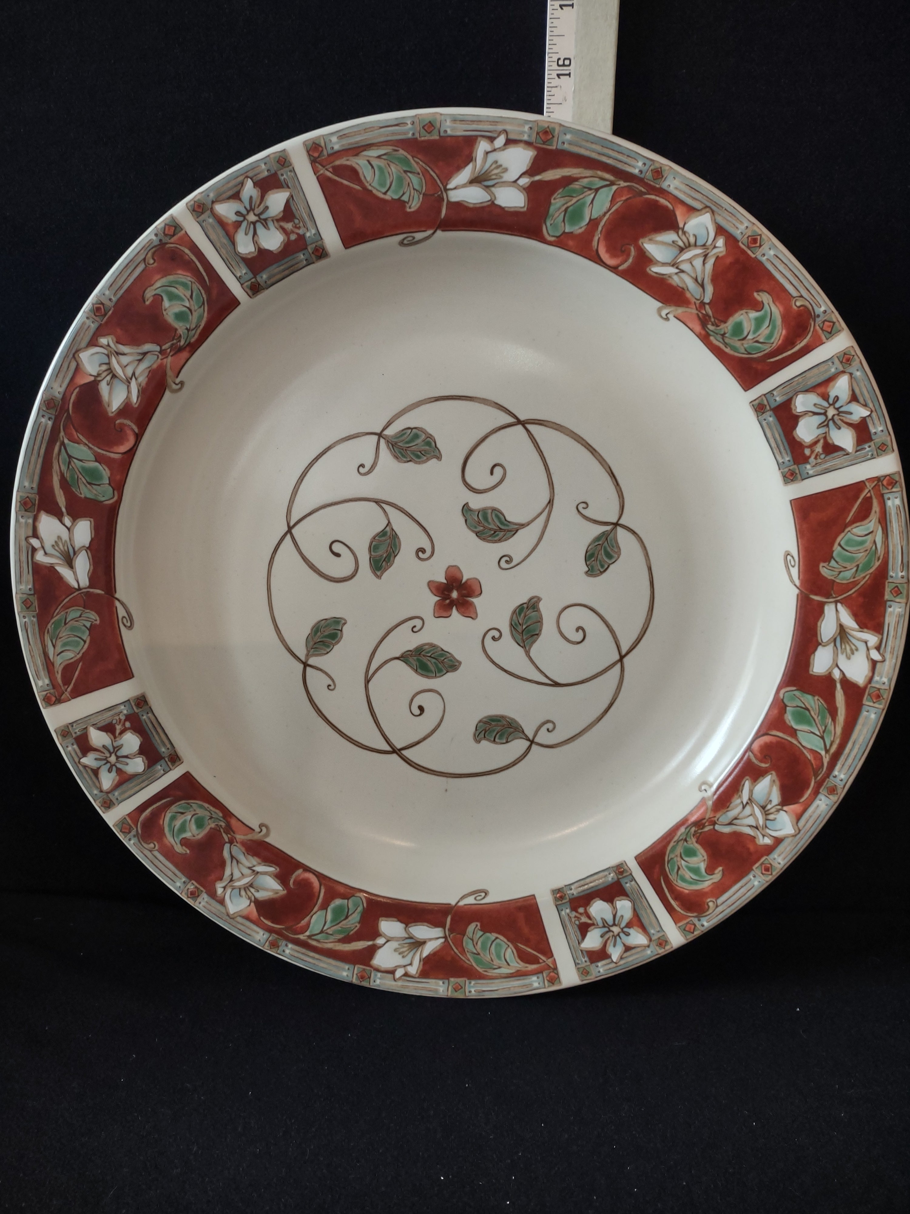 Vintage Pfaltzgraff Mission Flower Large 15" Serving Platter (Lot 5247)