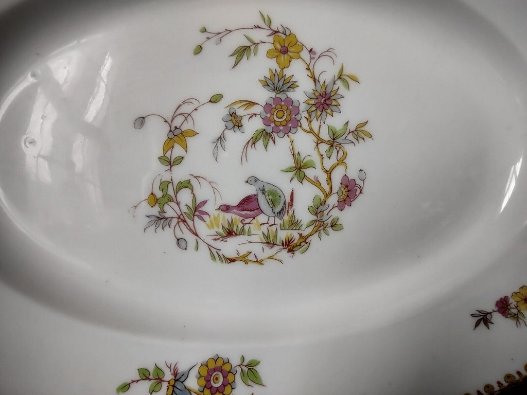 Haviland Limoges Old Abbey Rouen Spray Pheasant Serving Platter 13-1/2" (lot 347