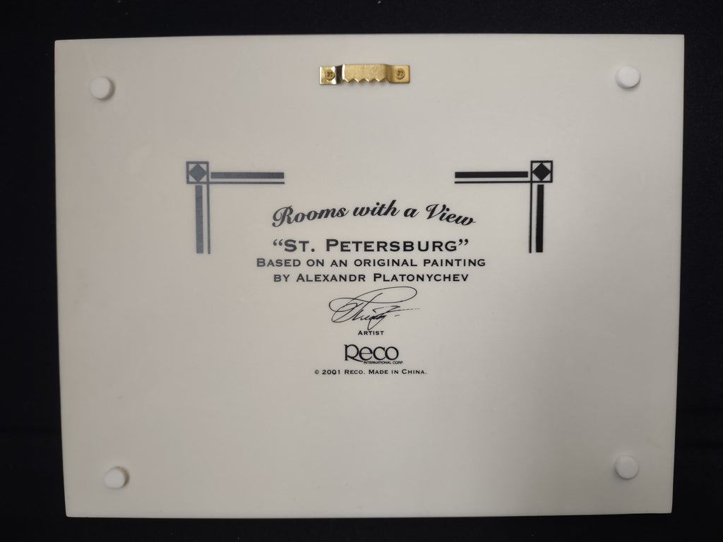 Room with a View Sculpted art Wall Display Hanging St. Petersburg (lot 2747c)