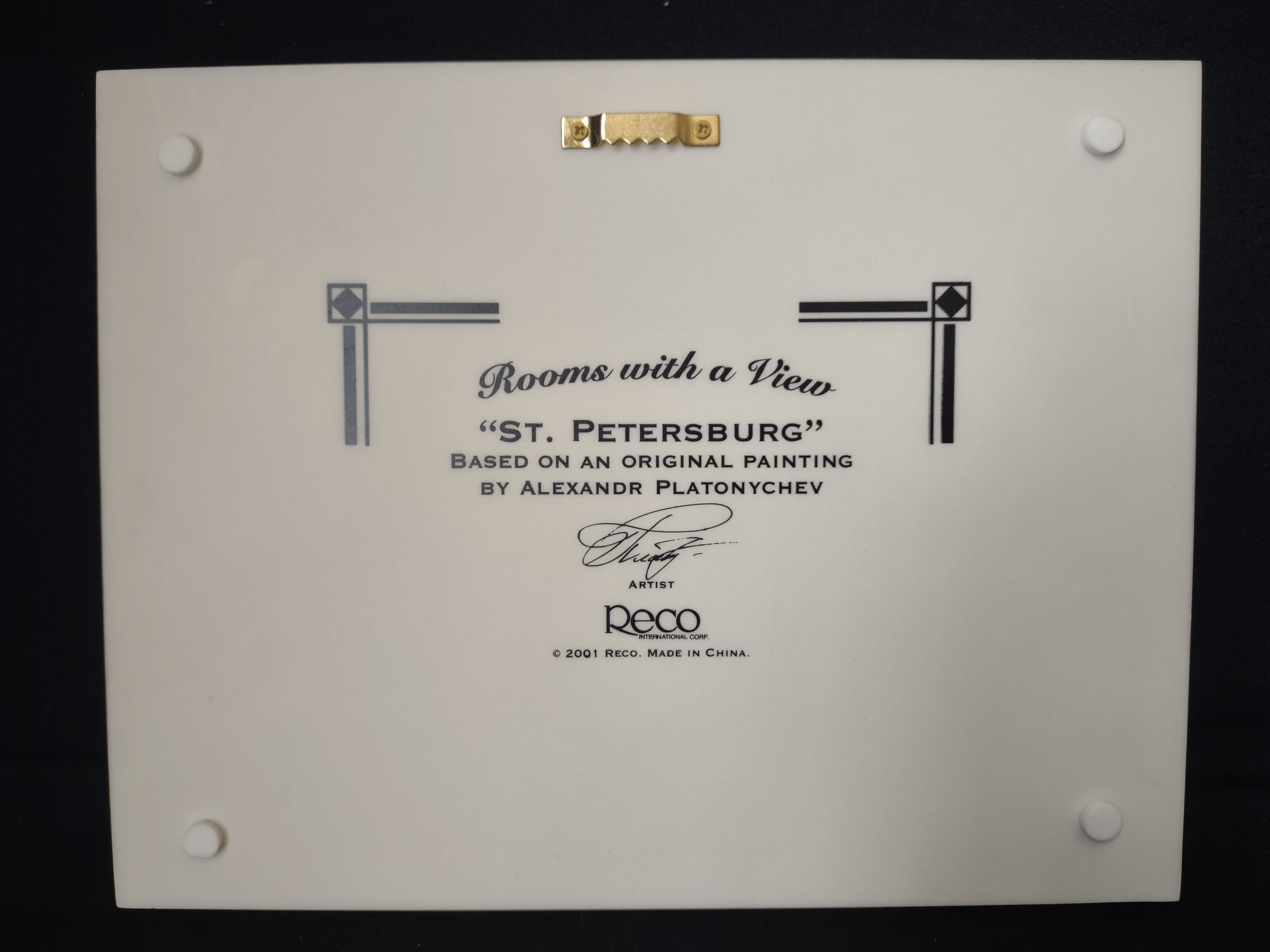 Room with a View Sculpted art Wall Display Hanging St. Petersburg (lot 2747c)