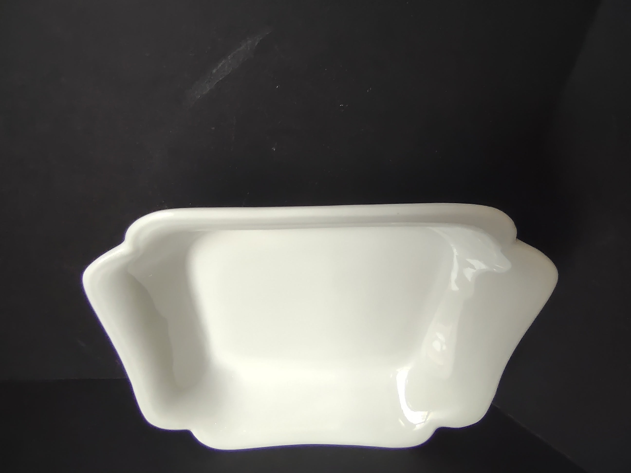 Haviland France Limoges Small Square Bowl 5-1/4" Plain White (lot 1016)