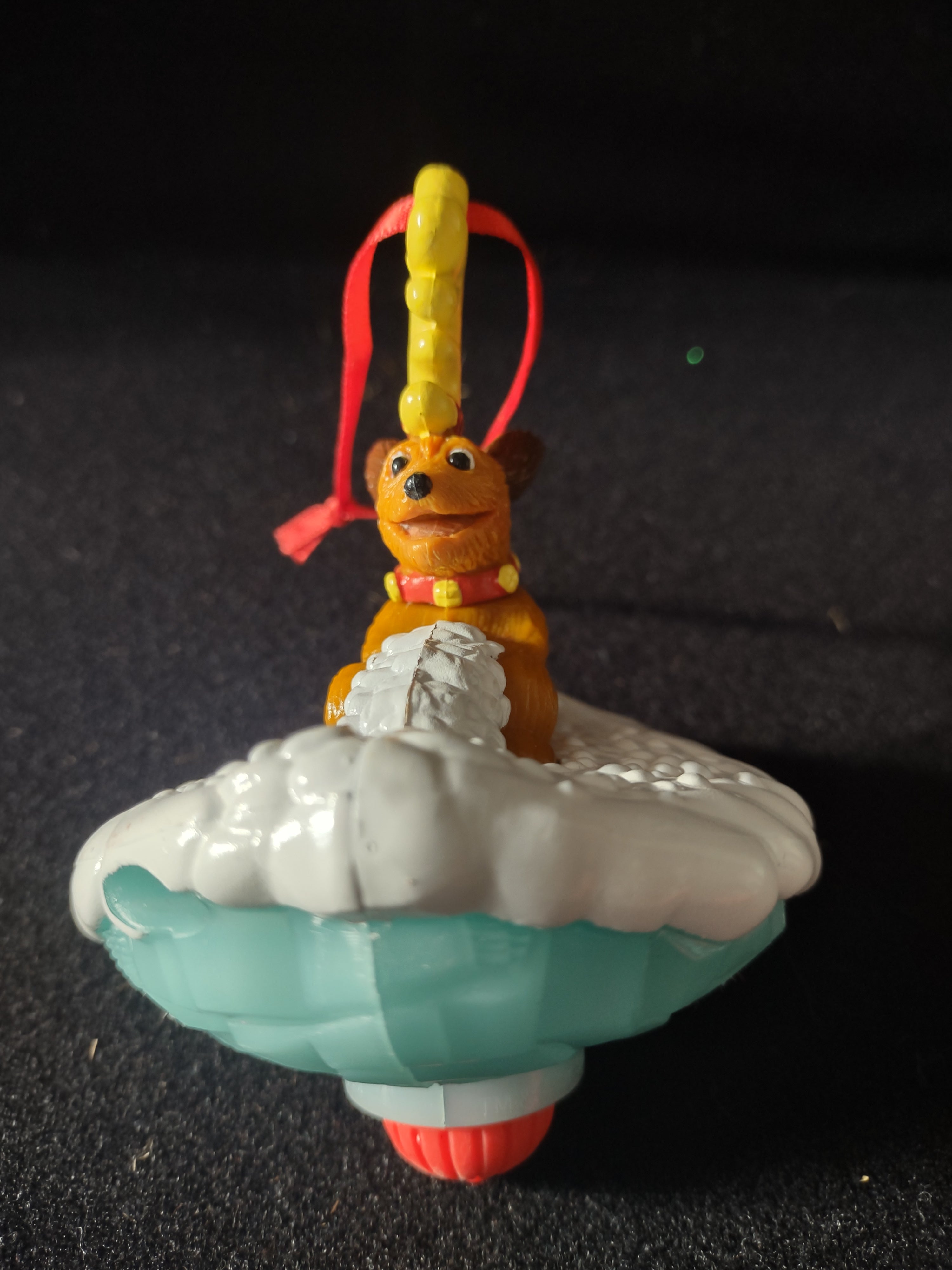 Vintage Wendy Kid's Meal Toy Grinch Max Reindeer Antler Sled Seuss X3 (Lot 4521)